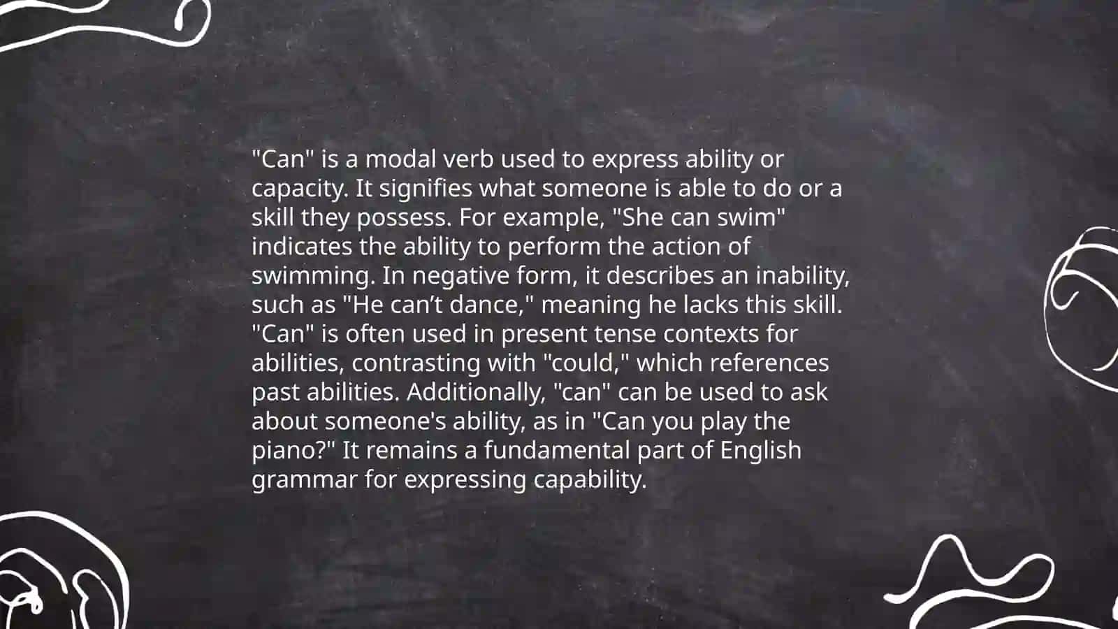 Can Modal Verb 4