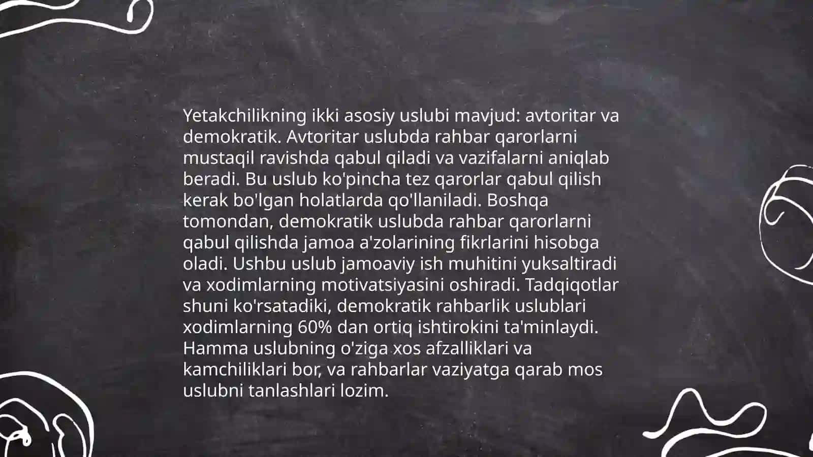 Sport jamoasıdagı yetakchılık 4