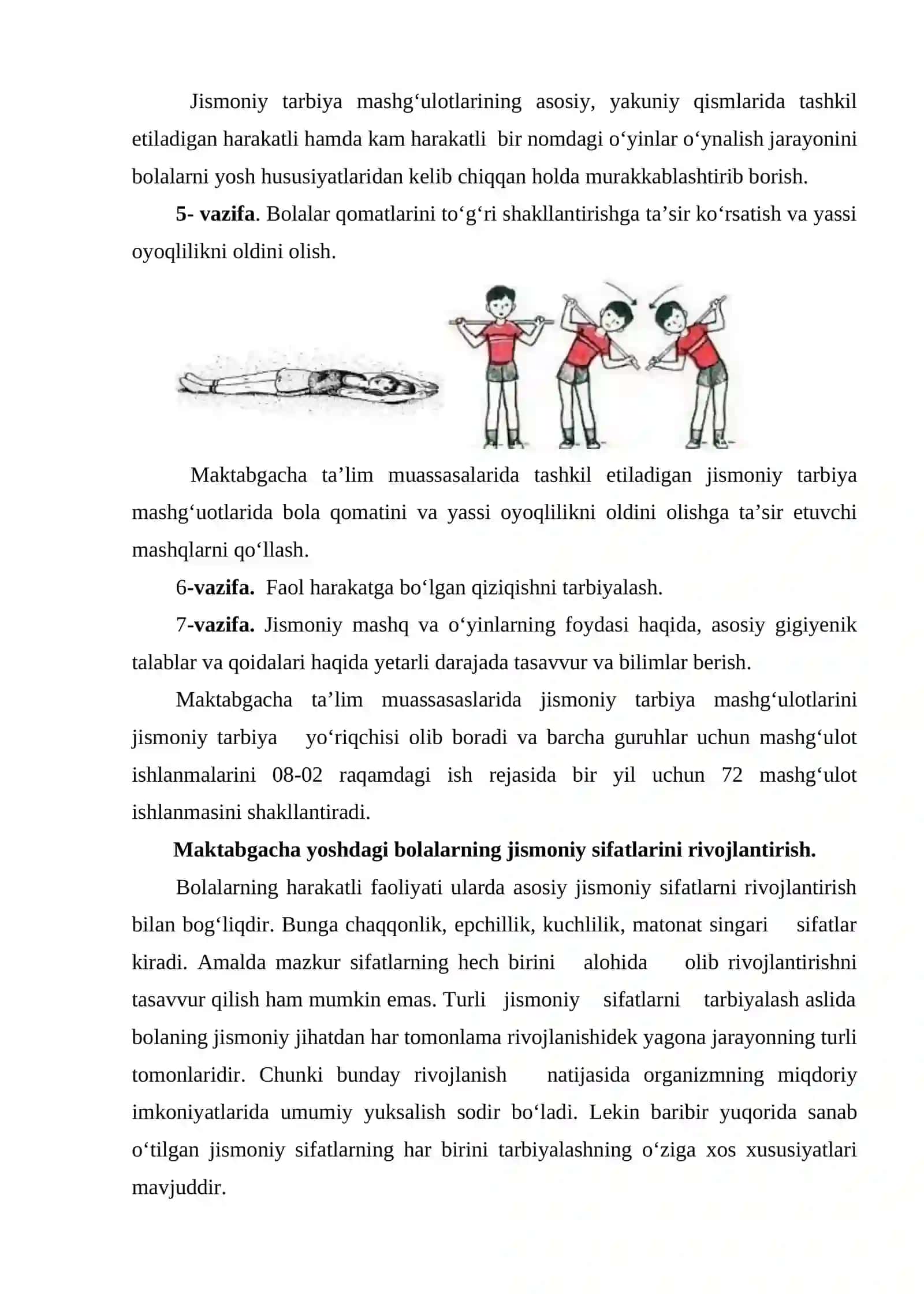 Jismoniy tarbiya mashg‘ulotlarining tuzilishi va mazmuni 4