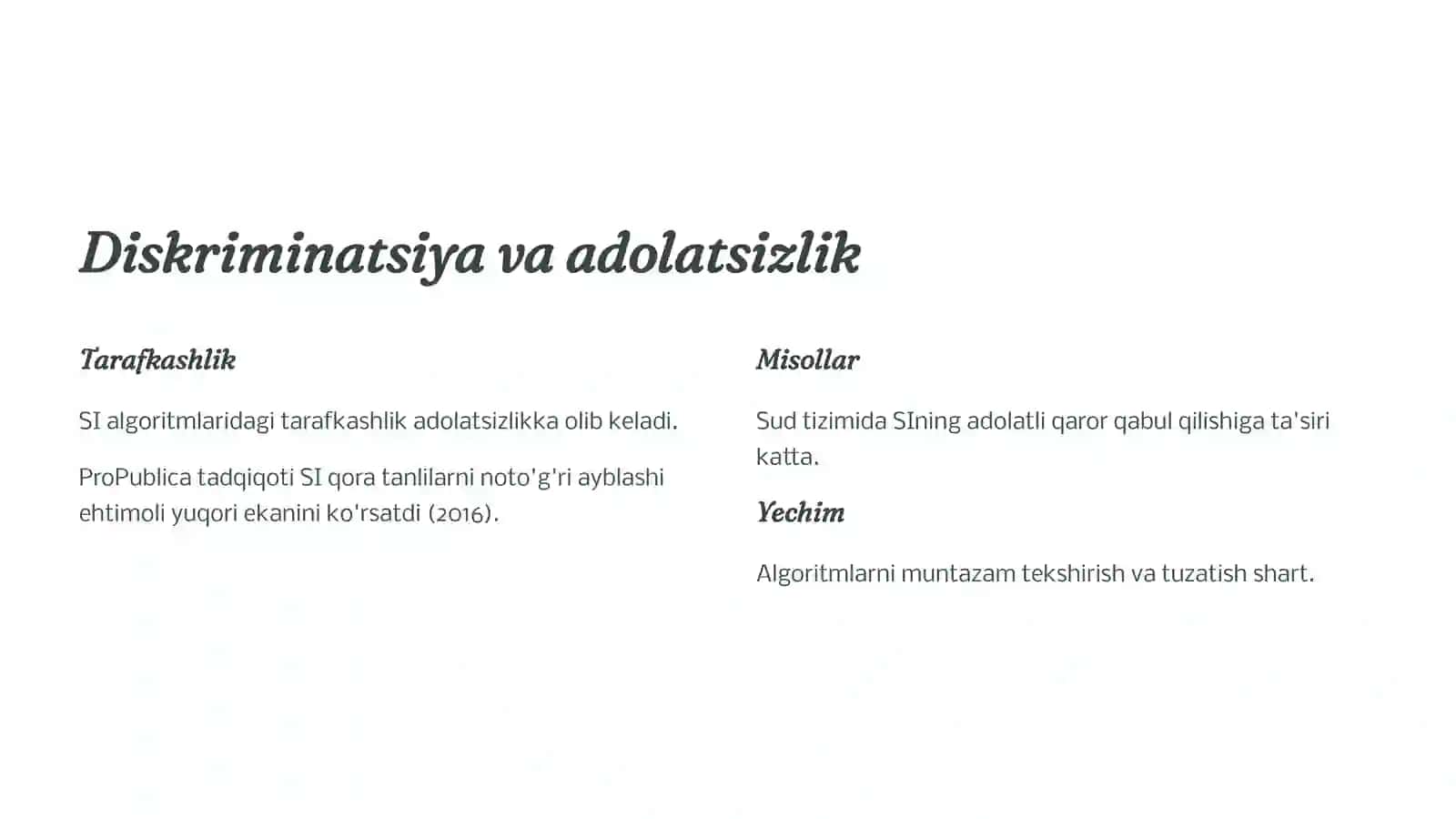 Sun'iy intellekt va huquq Zamonaviy muammolar 4