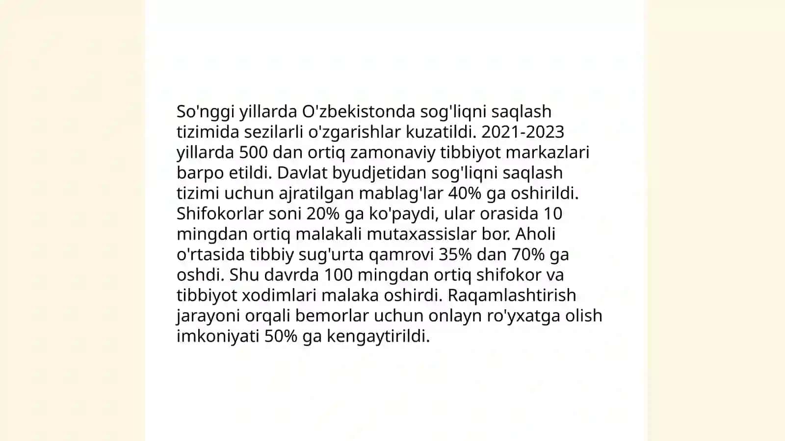 Ta'lim sohasidagi islohotlar 4