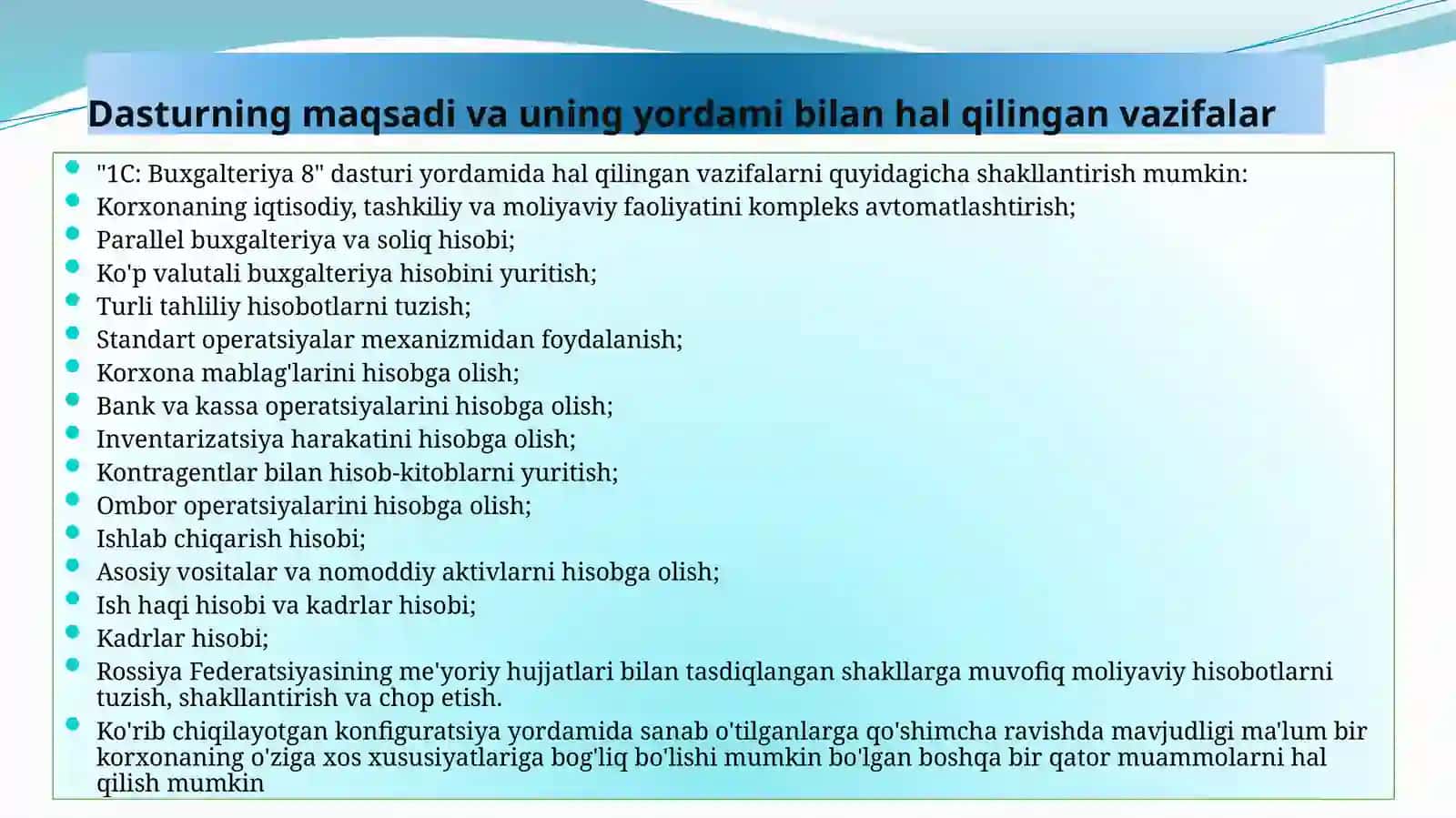 Iqtisodda axborot komplekslari va texnologiyalari 4