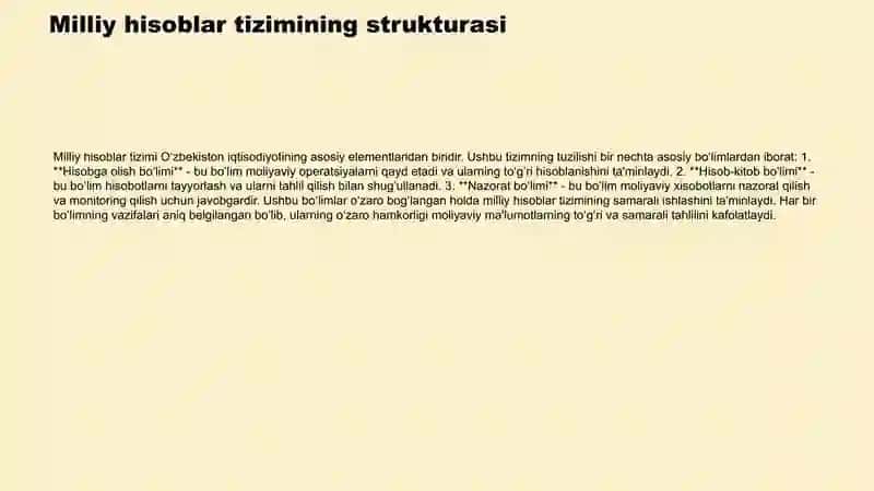 O'zbekistonda milliy hisoblar tizmi:holati va istiqbollari 4