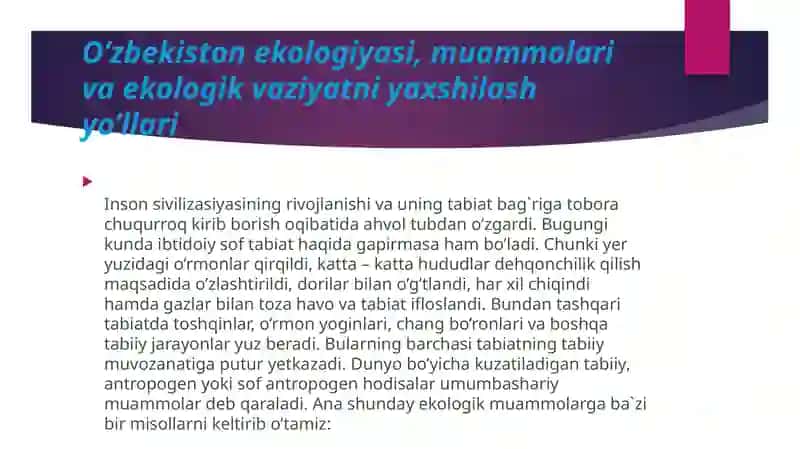 O’zbekistonda ekologik muammolarni bartaraf etishning konseptual asoslari 4