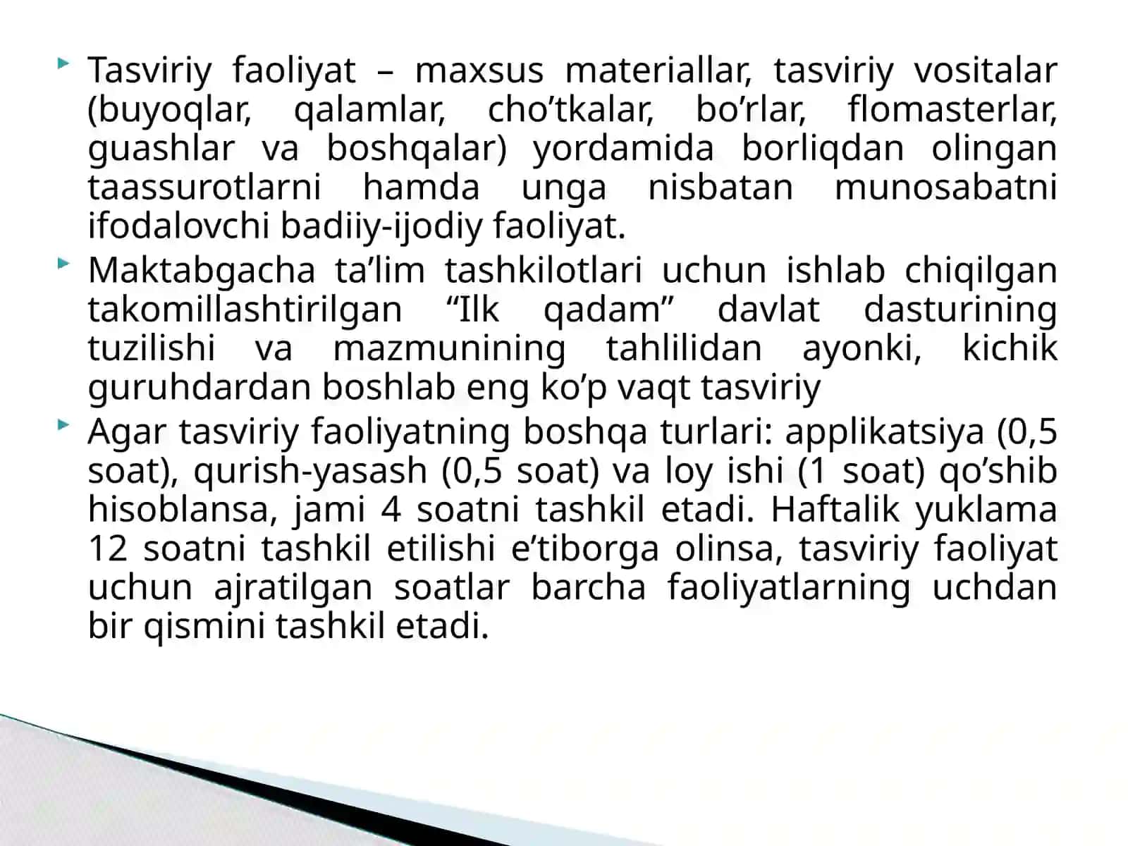 Maktabgacha yoshdagi bolalarni har tomonlama rivojlantirishda tasviriy faoliyatning ahamiyati 4