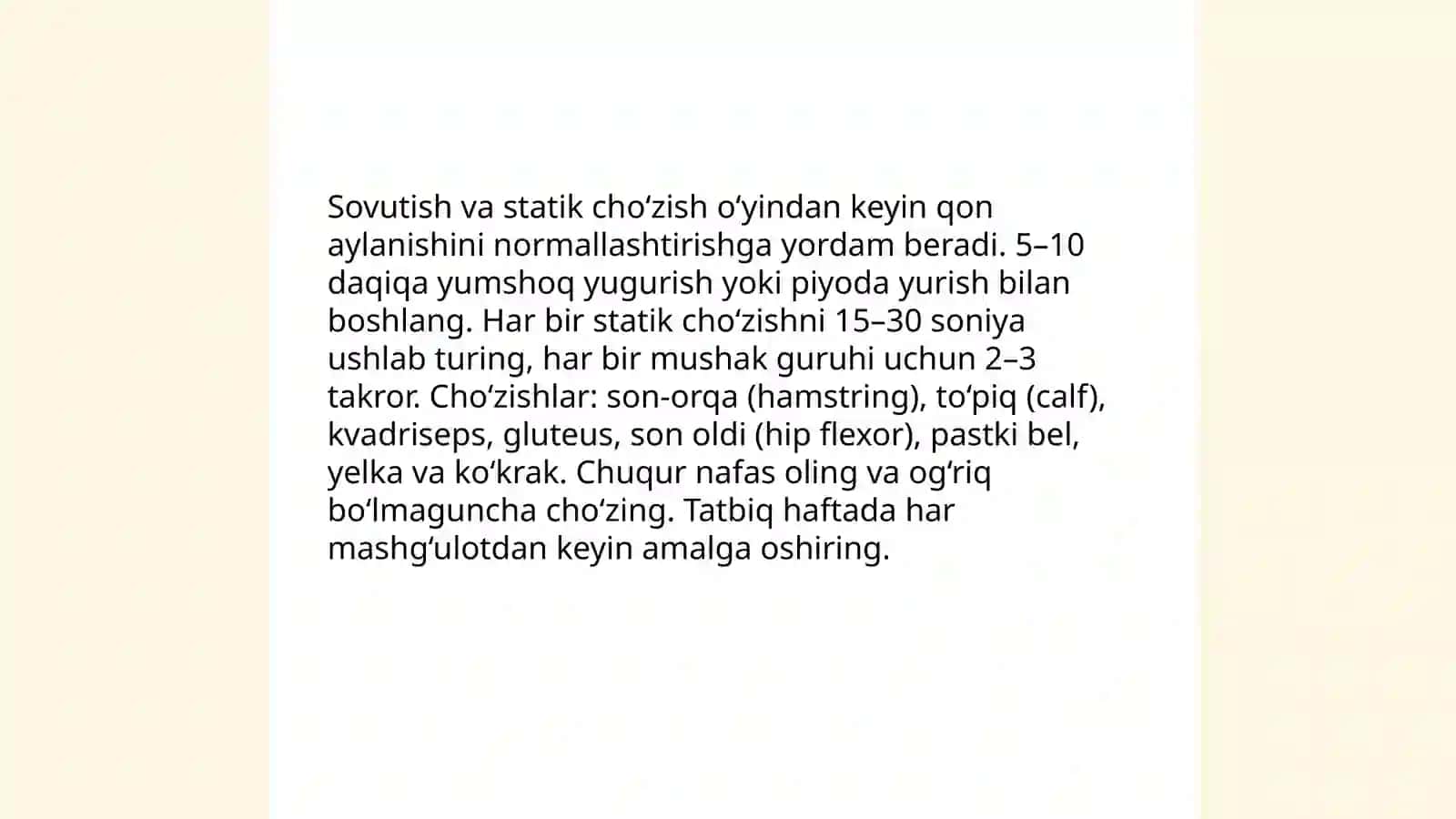 Stritbolda shikastlanishning oldini olish 4
