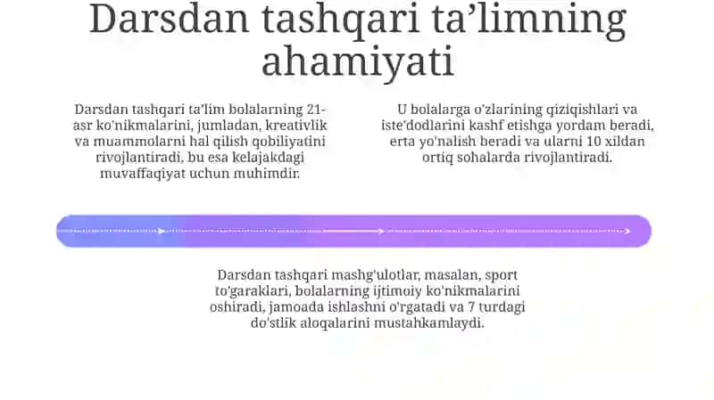 Darsdan tashqari ta'lim 4