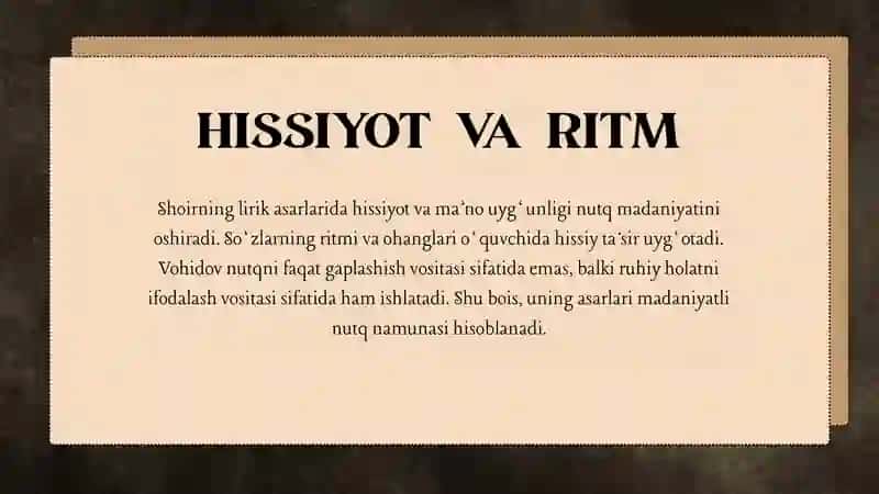 Erkin Vohidovning asarlarida nutq madaniyati 4