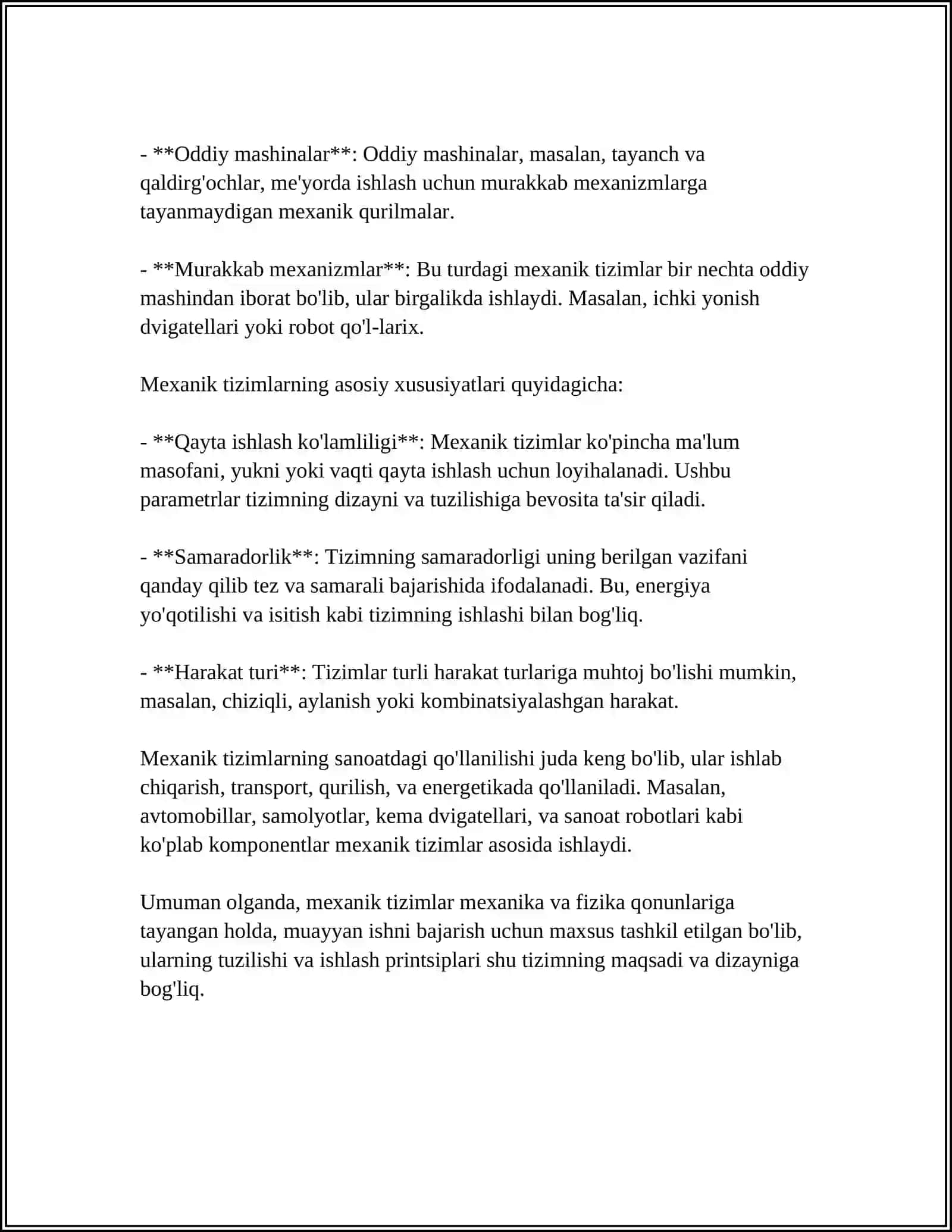 MEXANIK QISMNING TUZILISHI VA ISHLASH PRINSIPI 4
