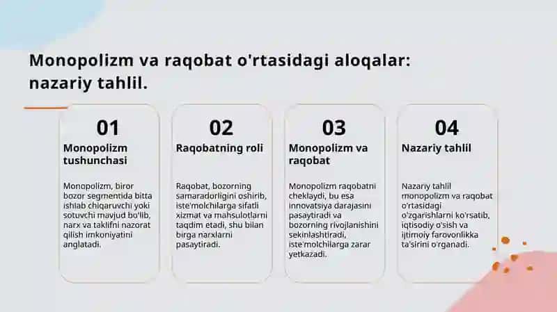 Iqtisodiyotda monopolizmga qarshi siyosat 4