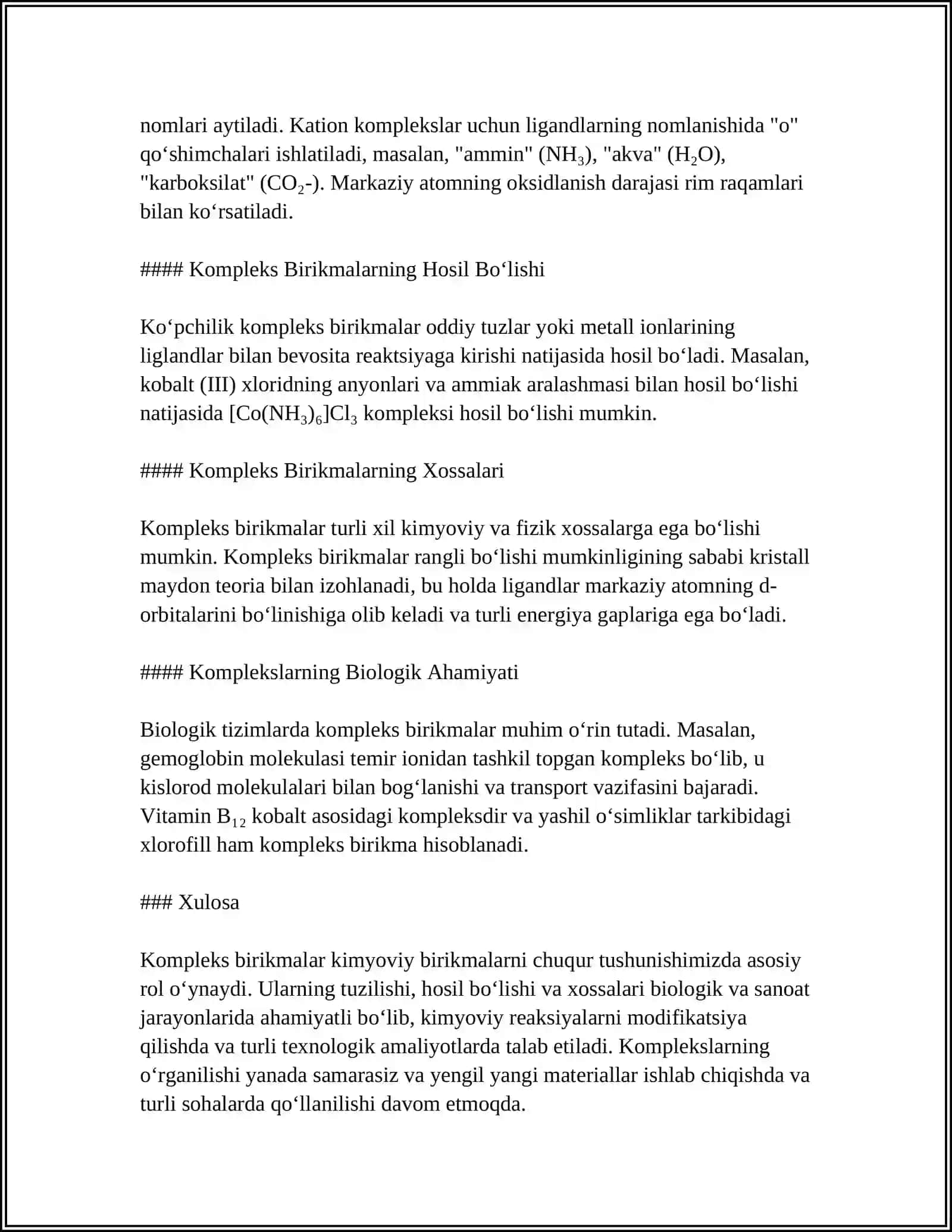 KOMPLEKS BIRIKMALARI.ICHKI KOMPLEKS BIRIKMALAR 4