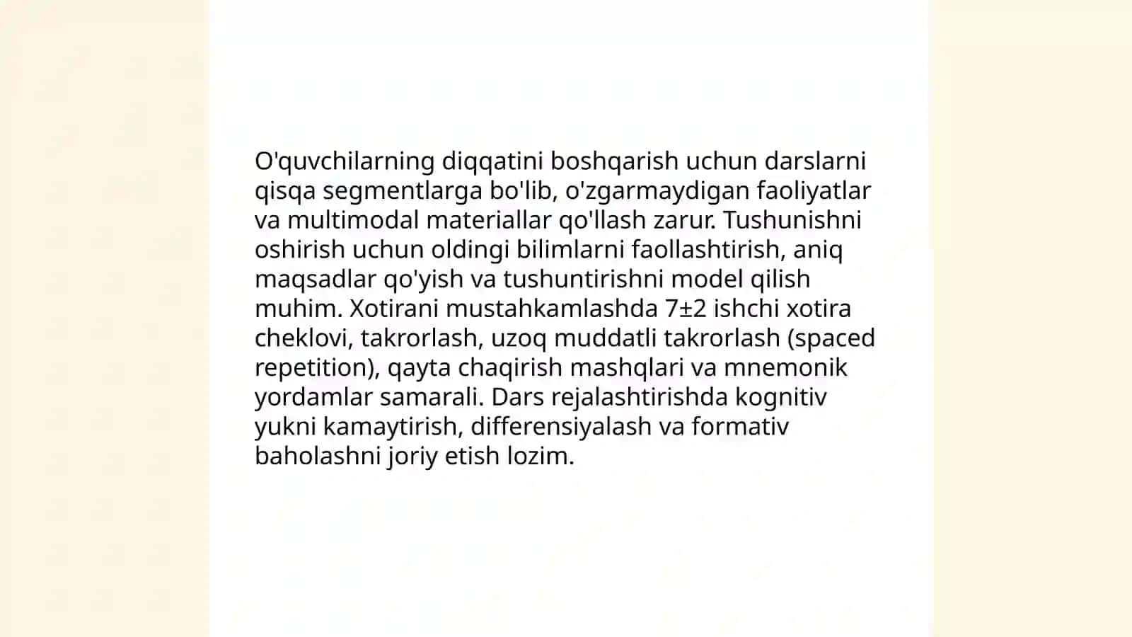 Psixologiya oʻqitishning psixologik jabhalari 4