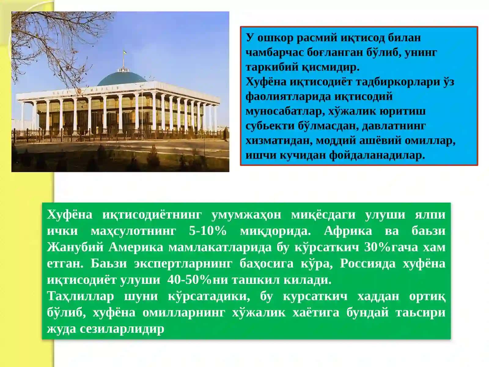 Хуфёна иқтисодиёт 4