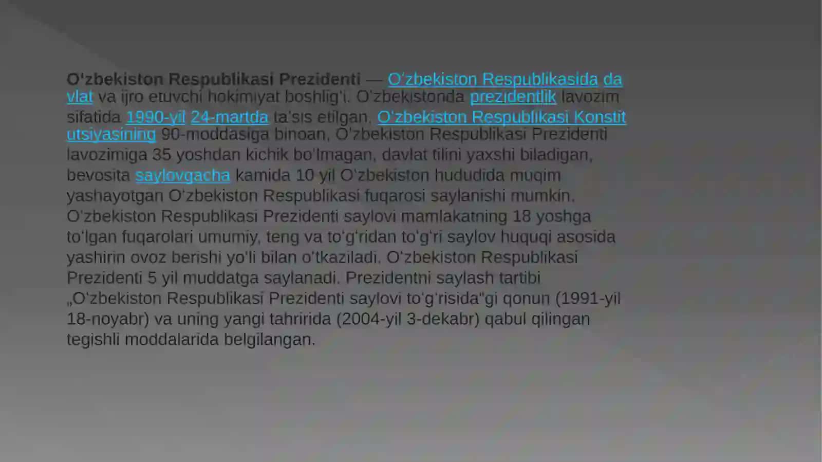 Oʻzbekiston Respublikasi Prezidenti 4