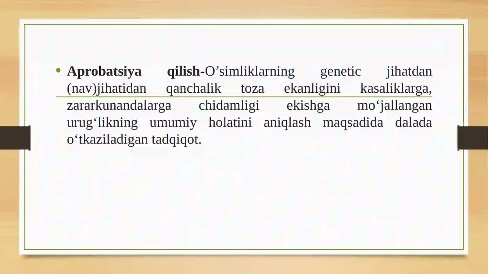 Dala aprobatsiyasi haqida tushuncha 4
