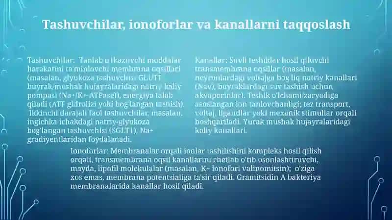 Kanal Hosil qiluvchilar, Darvozaxona va Tanlash 4