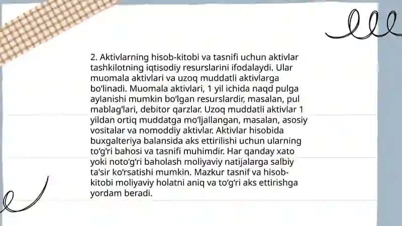 Аsоsiy vоsitаlаrni qаytа bаhоlаsh tаrtibi. 4