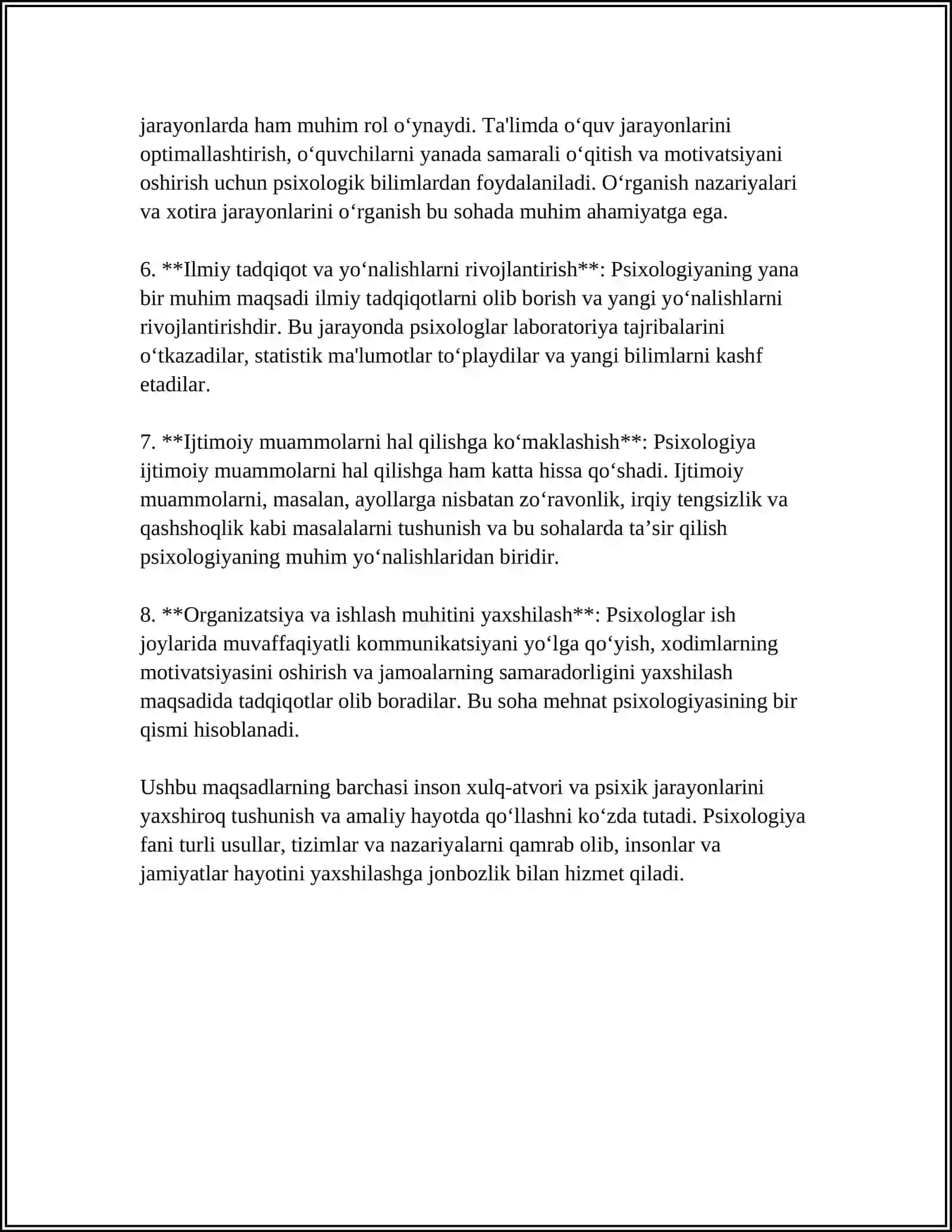 PSIXOLOGIYA FANINING MAQSAD VA VAZIFALARI 4