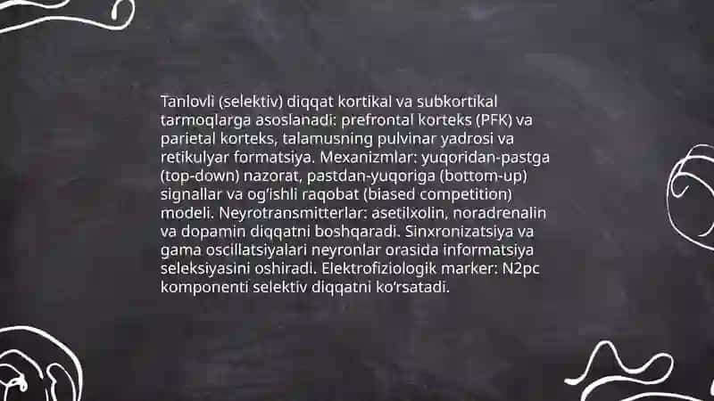 Diqqat haqida tushuncha va uning nerv-fiziologik asoslari 2 4