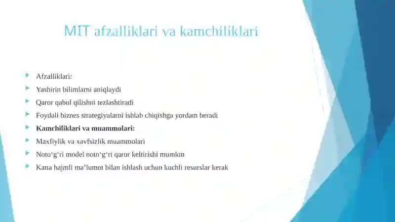 Ma’lumotlarning intellektual tahlili 4