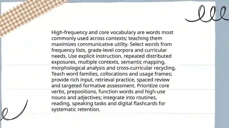 Teaching vocabulary 4