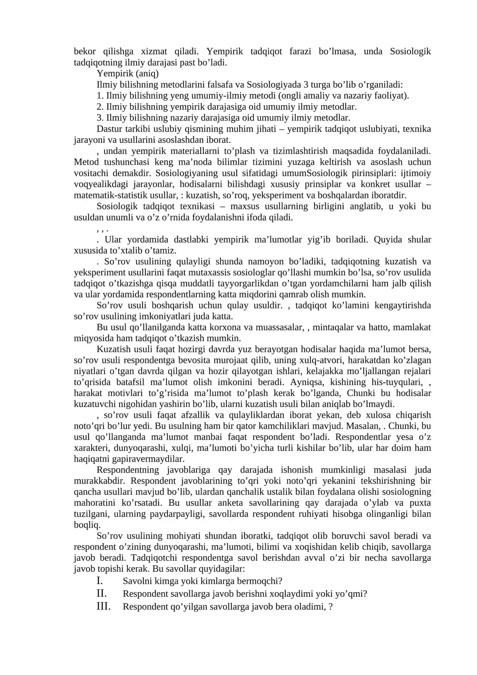 EMPIRIK SOTSIOLOGIK TADQIQOT VA UNING METODLARI 4