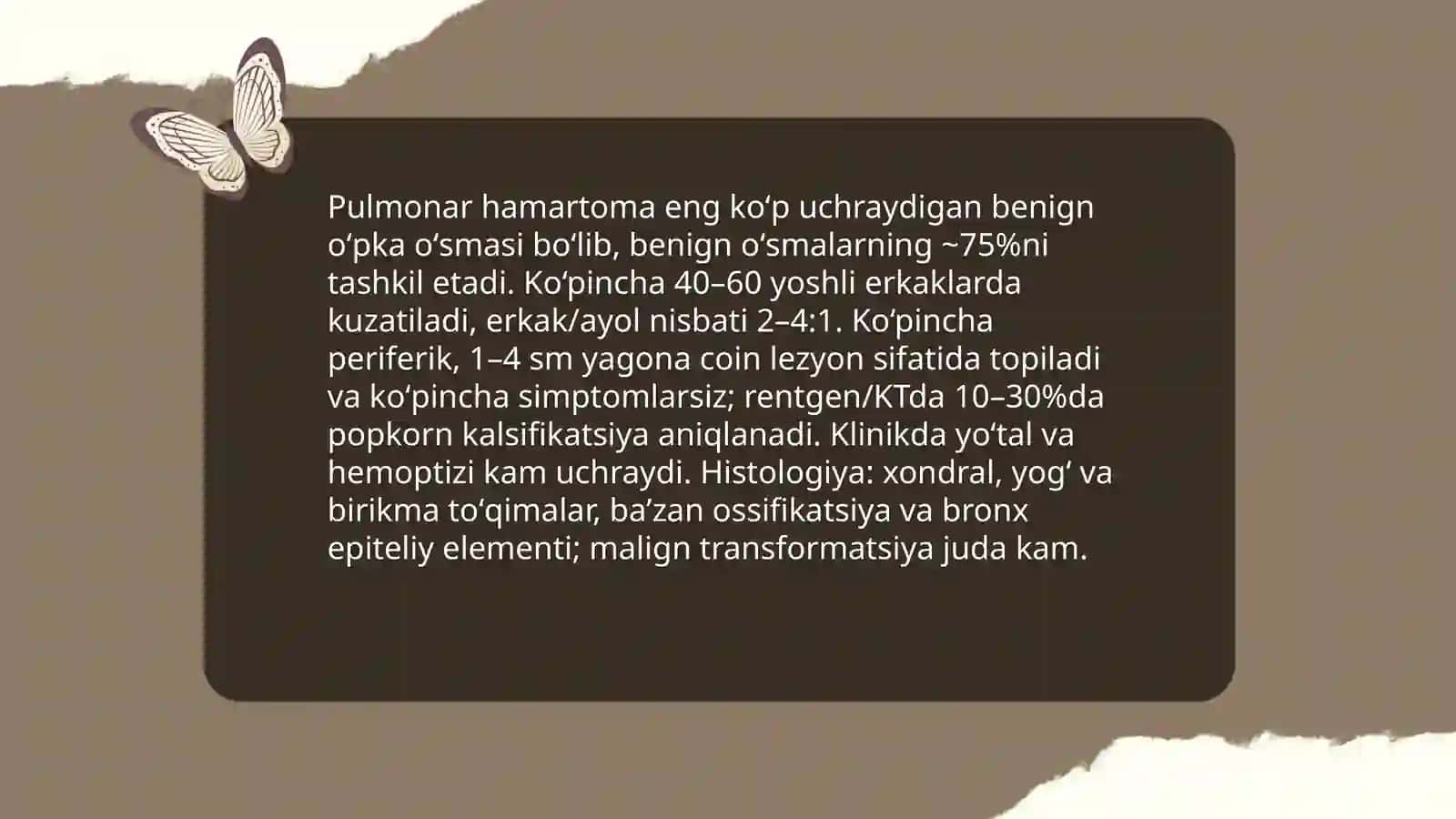 Oʻpkaning xavfsiz oʻsmalari 4