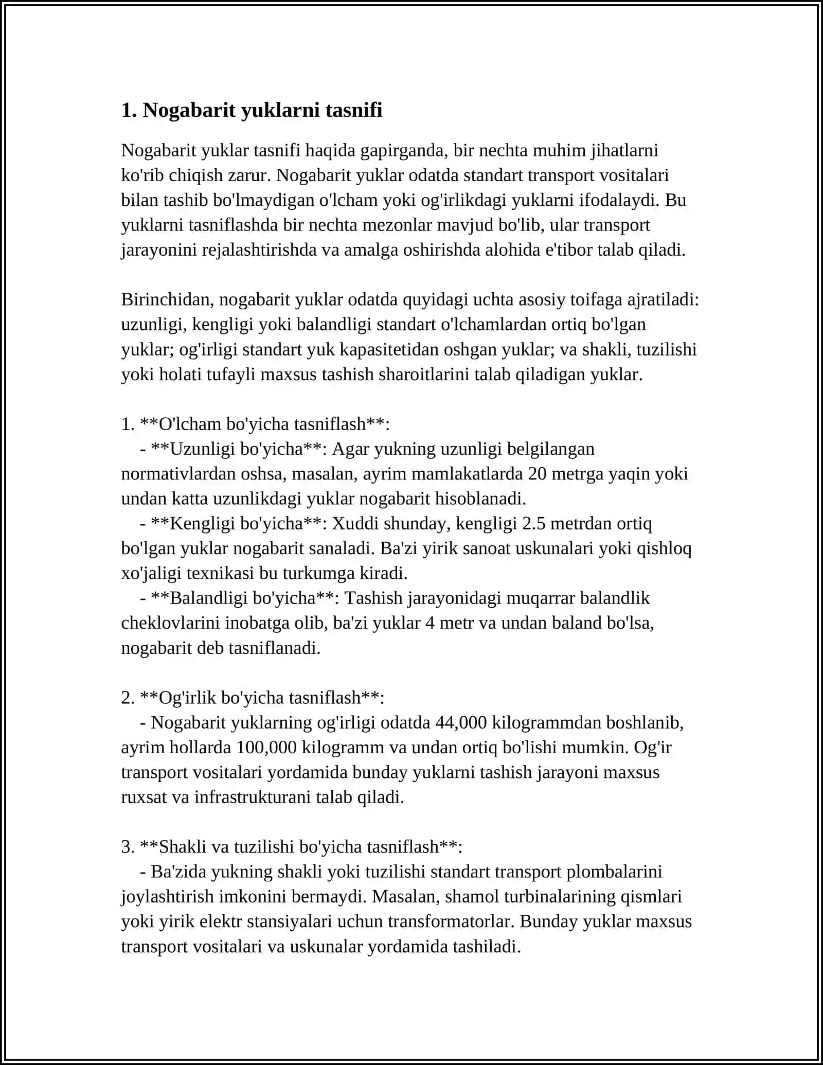 O'ZBEKISTON VA XORIJIY TEMIR YO'LLARA NOGABARIT YUKLARNI TASHISHNI TASHKIL ETISHNING FARQLI JIHATLARI 4