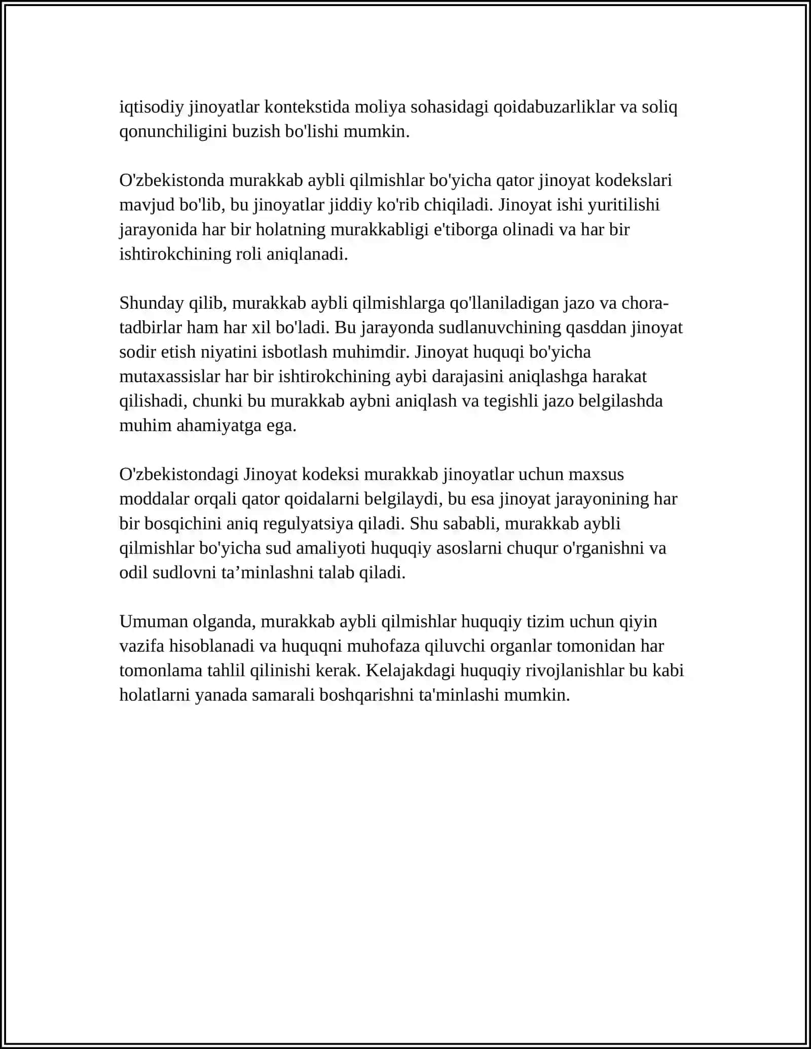 MURAKKAB AYBLI QILMISH 4