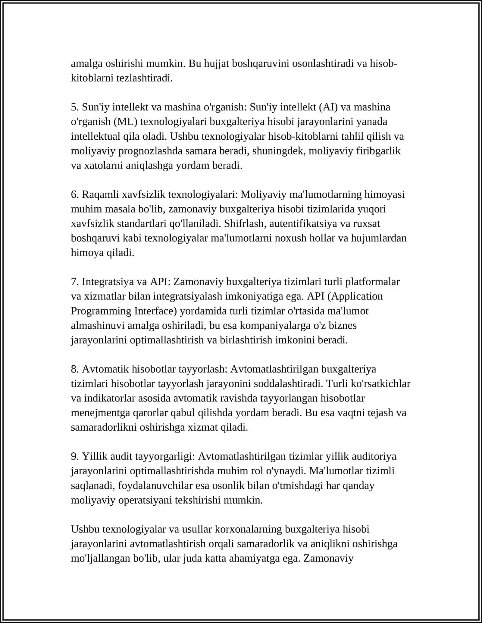 KÁRXANADA ESAPQA ALIW HÁM BAQLAW TEXNOLOGIYASI 4