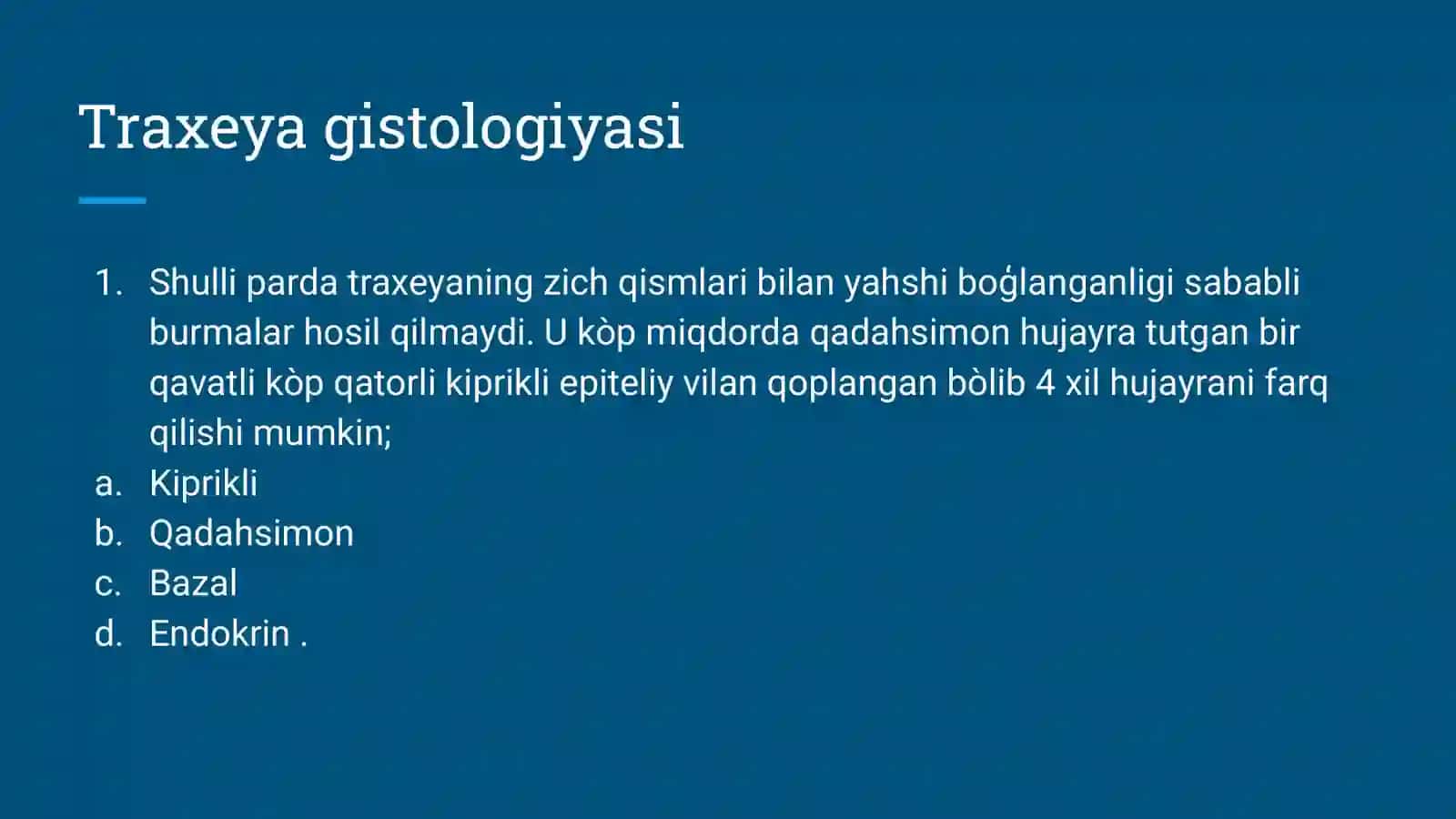 Traxeya gistologiyasi 4