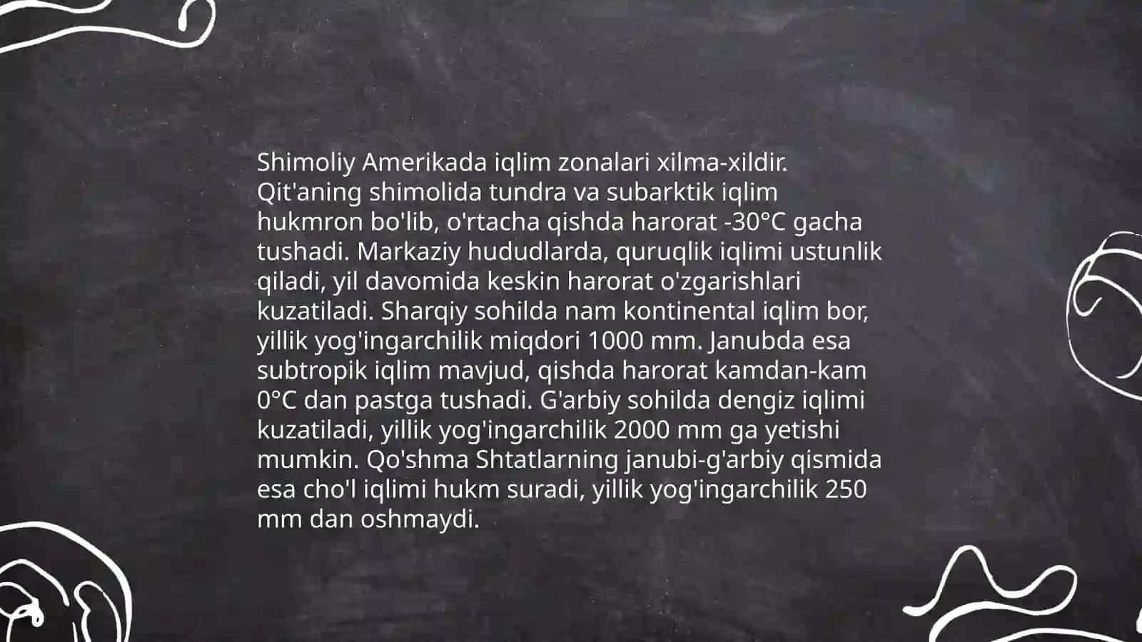 Shimoliy Amerika tabiiy, iqlim, tuproq, tabiat zonalari xaritalari 4