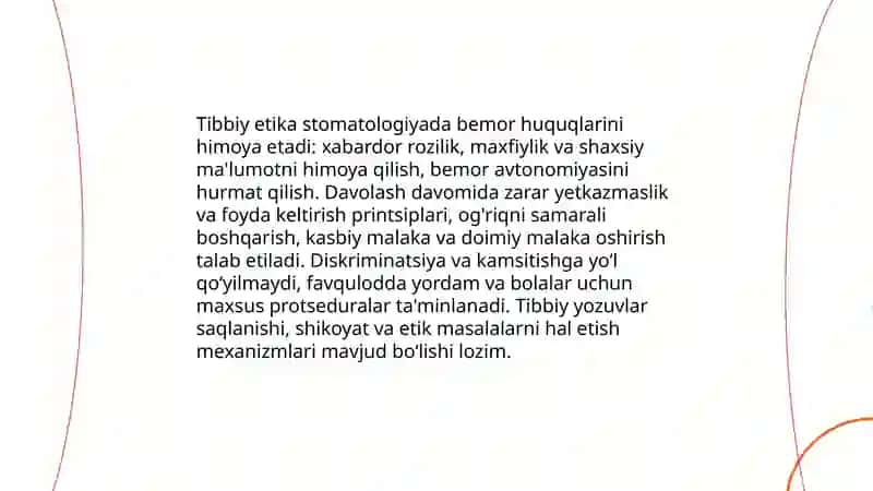 Tibbiyot xodimlari va bemorlar o'rtasidagi o'zaro munosabatlarning xususiyatlari 4