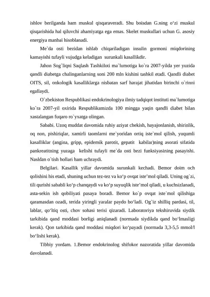 GLYUKOZA KATABOLIZMI VA GLUKONEOGENEZ. PENTOZOFOSFAT YO'LINING AHAMIYATI. 4
