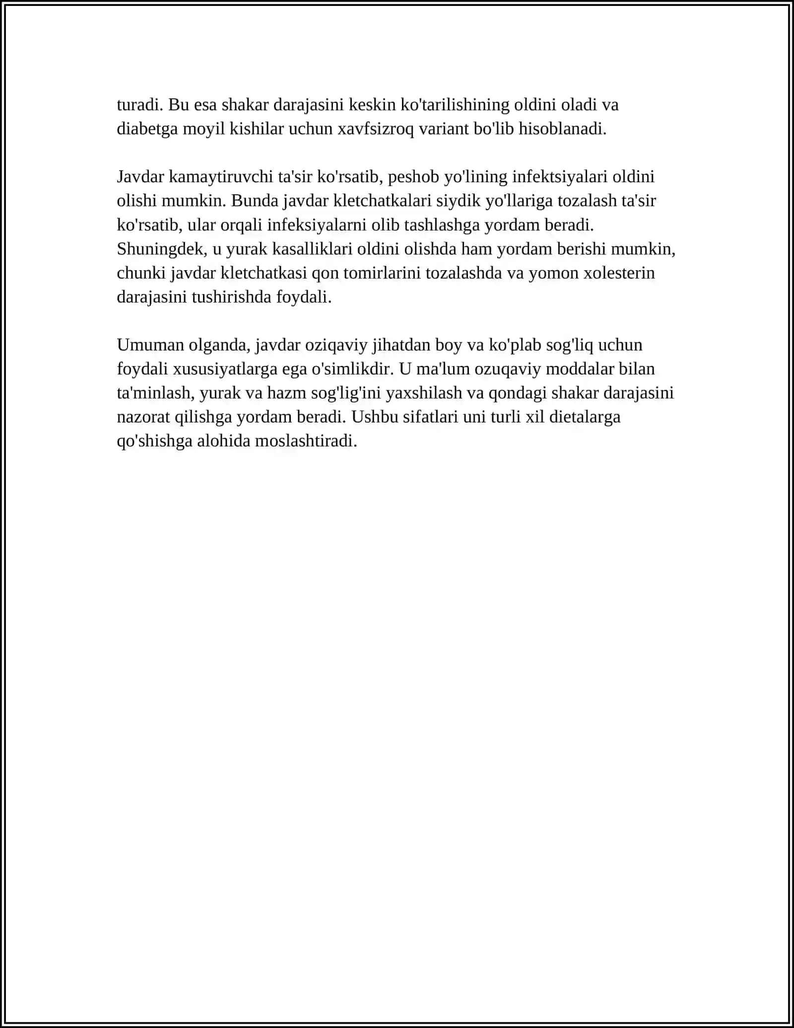 JAVDAR VA JAVDAR BUGʻDOY UNIDAN XAMIR TAYYORLASH 4