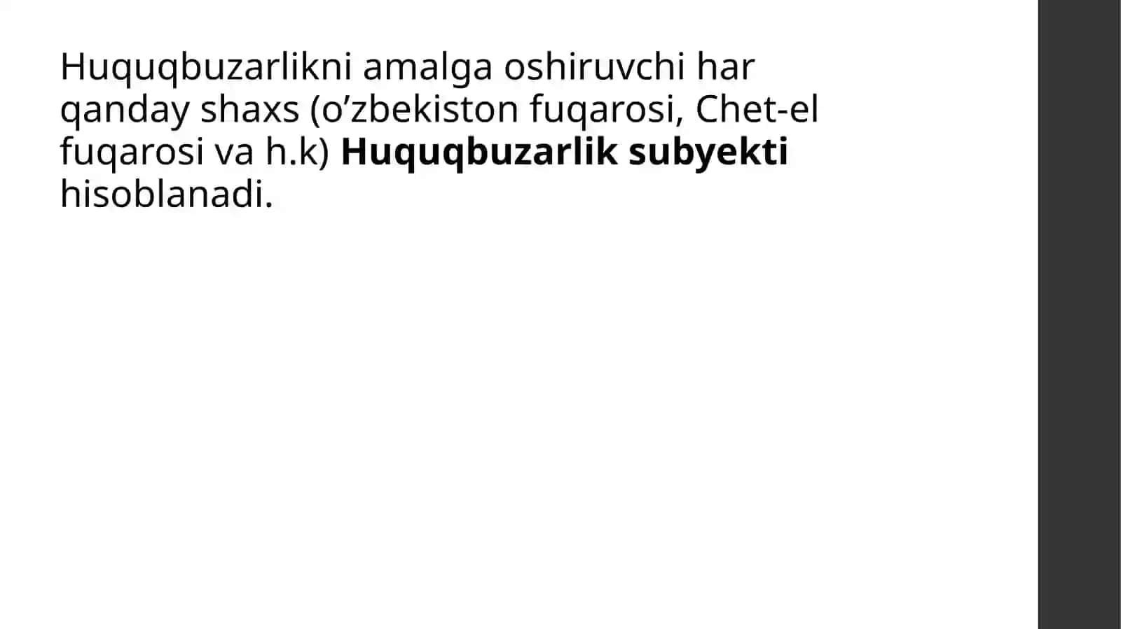 Huquqbuzarlik va javobgarlik turlari 4