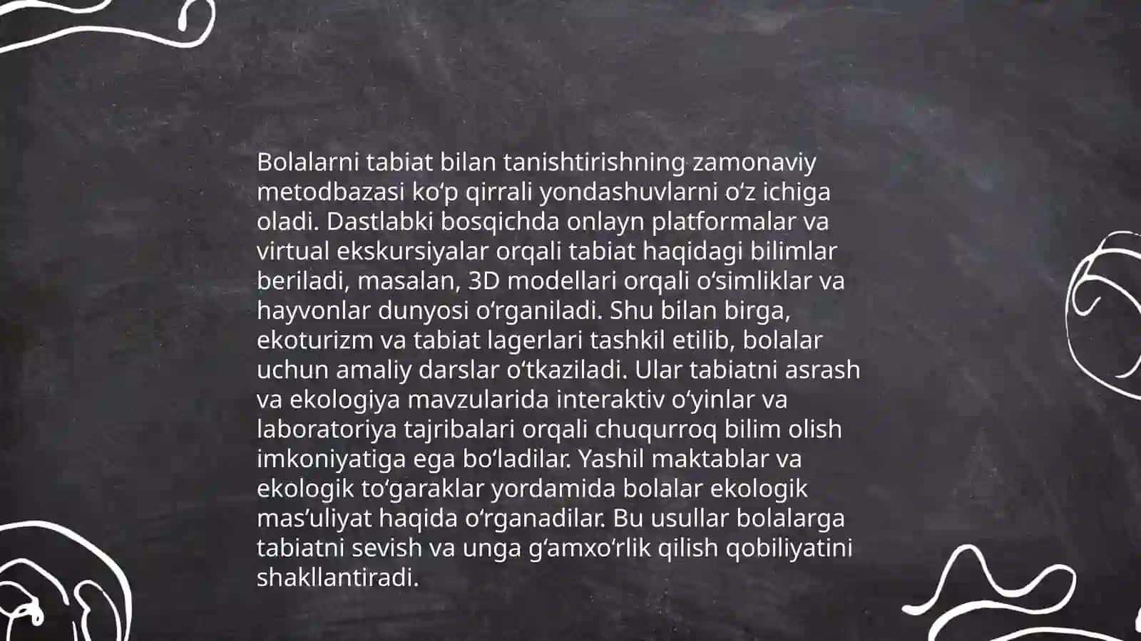 Maktabgacha taʼlim bolalarini tabiat bilan tanishtirishning metod,usul va vositalari 4