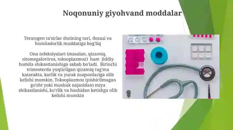 Teratogenlar: Tasnifi va Mexanizmlari 4