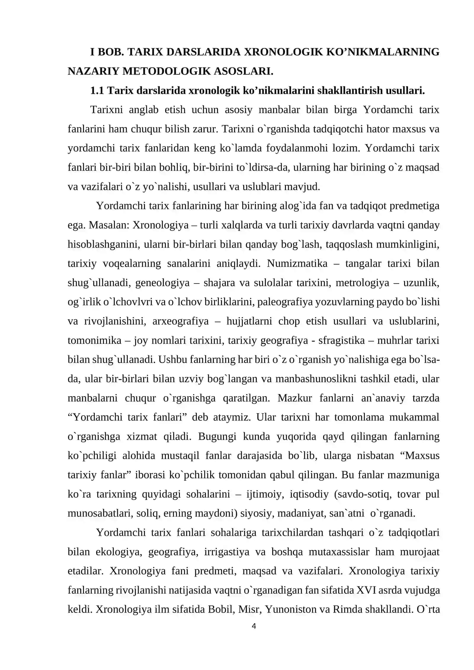 Tarix darslarida xronologik ko'nikmalarni shakllantirish usullari 4