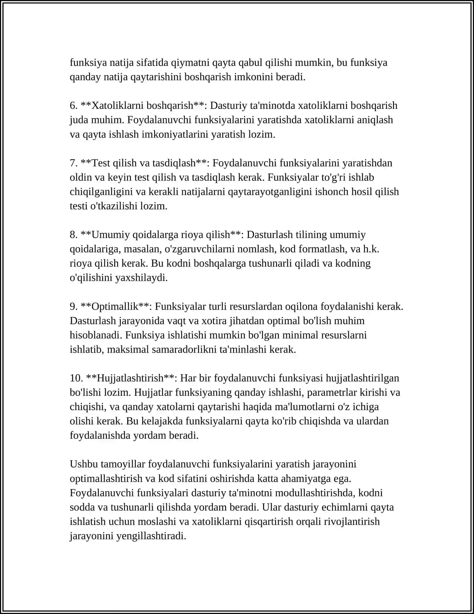 C++ BUILDER DASTURLASH MUHITIDA FOYDALANUVCHI FUNKSIYALARINI YARATISH TEXNALOGIYASI 4