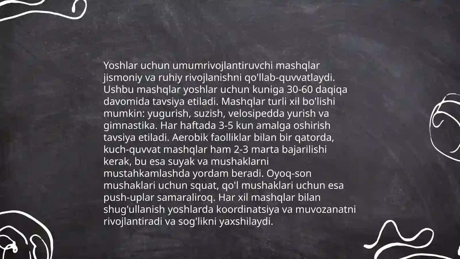 Umumrivojlantiruvchi mashqlar 4