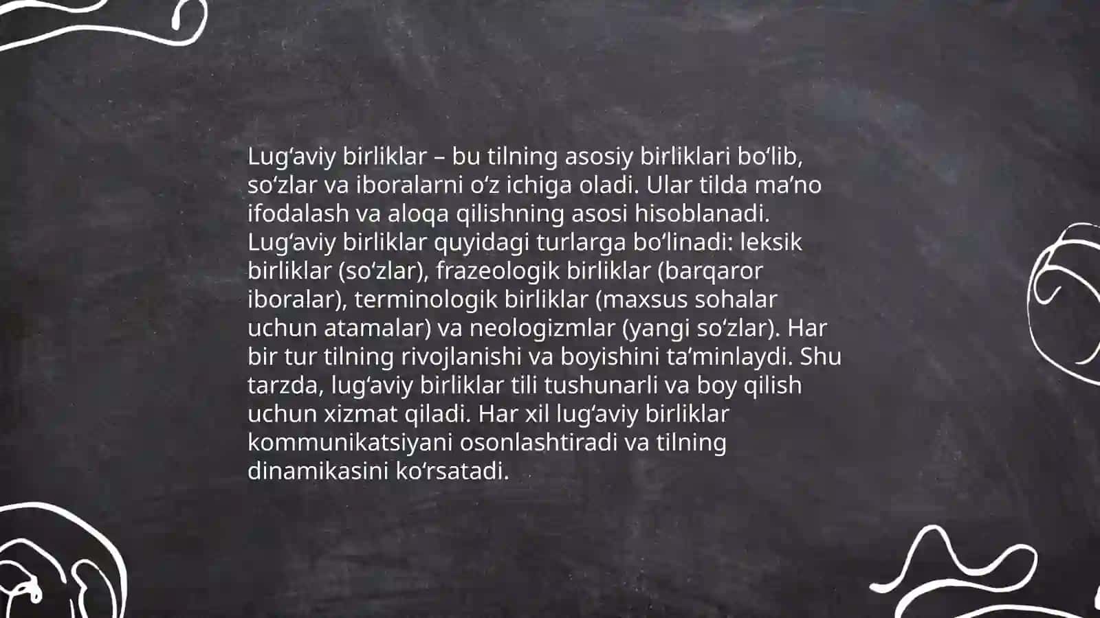 Leksikologiya. Okkasional va usual maʼno 4