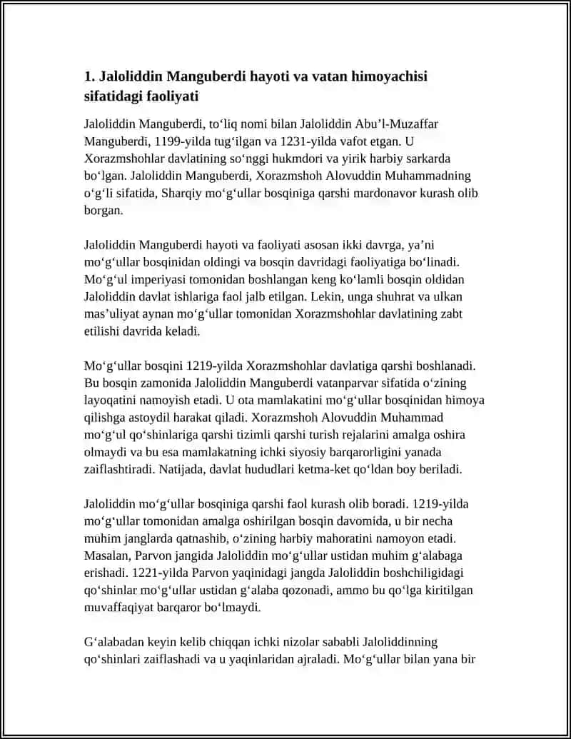 JALOLIDDIN MANGUBERDI VATAN HIMOYACHISI 4