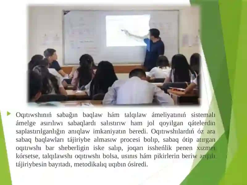 Tariyx sabaqların talqılaw hám olardıń túrleri 4