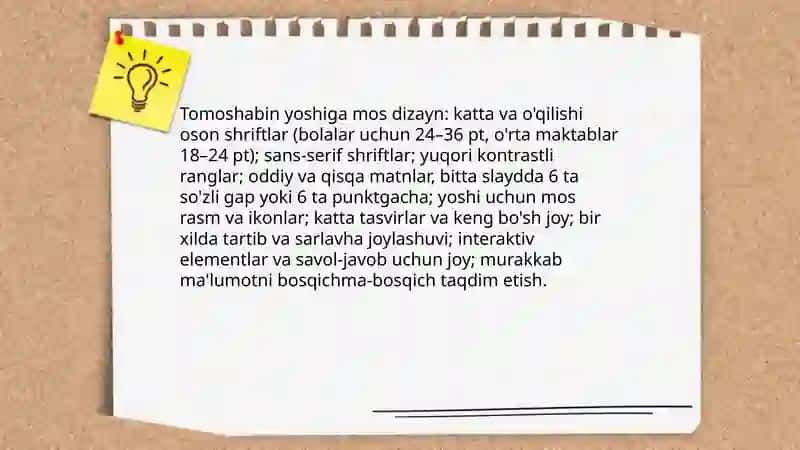Oʻqish savodxonligi darslari uchun slaydlar tayyorlash 4
