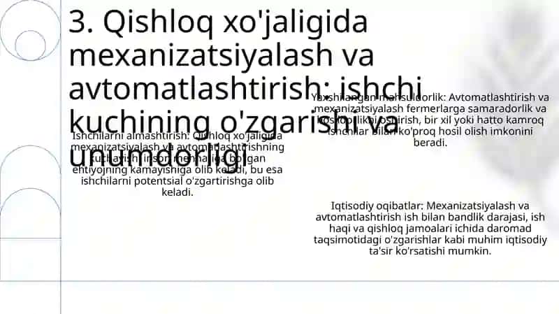 Qishloq Xo'Jaligi Va Sano'Atdagi O'Zgarishlar 4