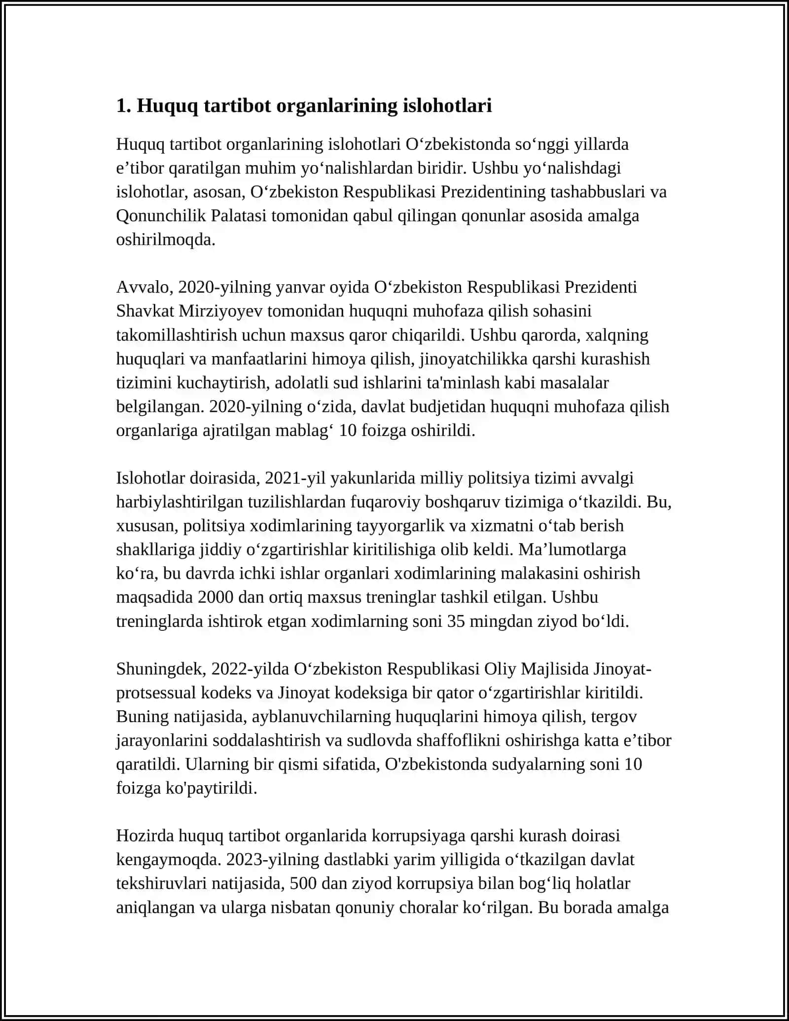 HUQUQ TARTIBOT ORGANLARI VA SUD TIZIMIDAGI O'ZGARISHLAR 4