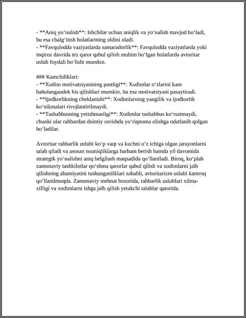 RAHBARLIK USLUBLARI 4