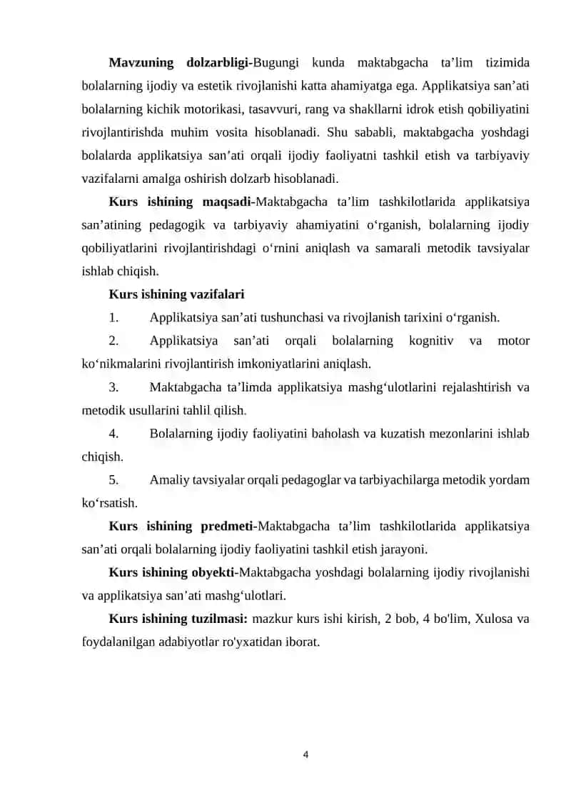 Maktabgacha taʼlim tashkilotlarida aplekatsiya sanatining ahamiyati. 4
