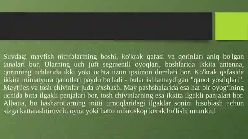 Entamologiya Fanidan Tayyorlangan Mustaqil Ta'lim Ishi 4